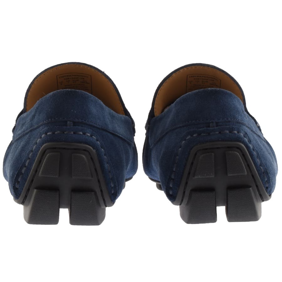 Alternative Image for ProductEmporio Armani Suede Driver Shoes Navy2